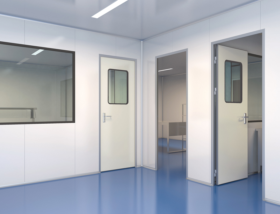 Cleanroom personnel doors