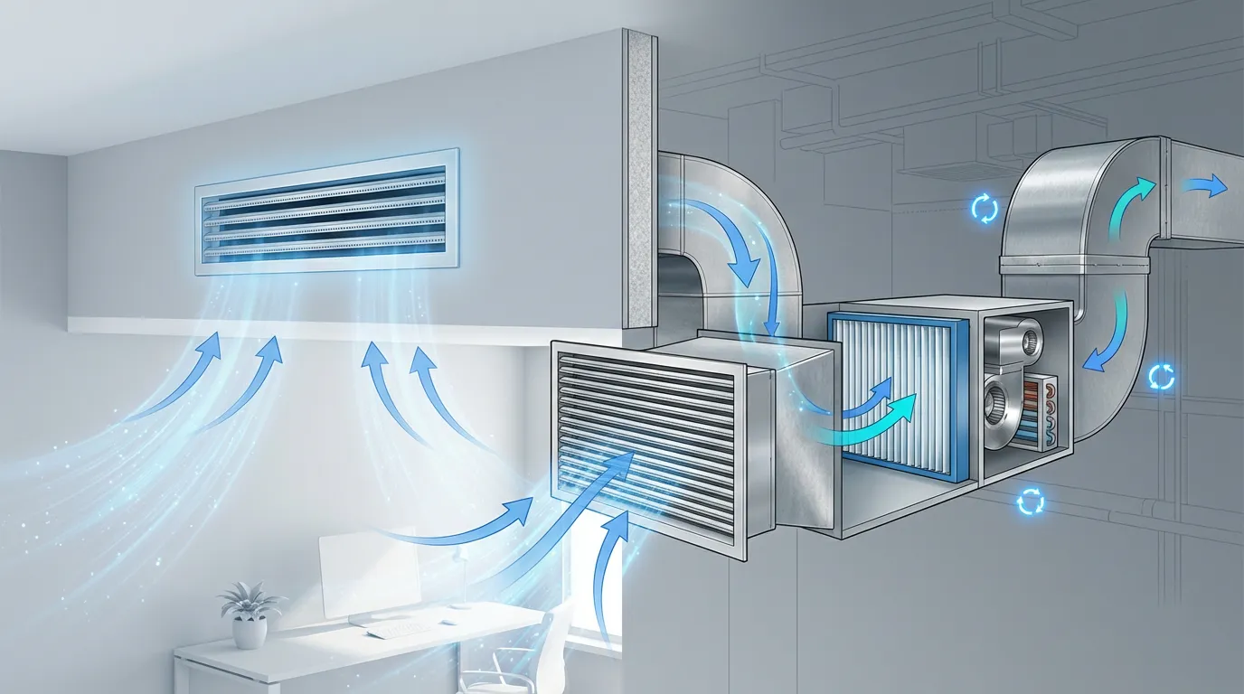 HVAC system return air vent