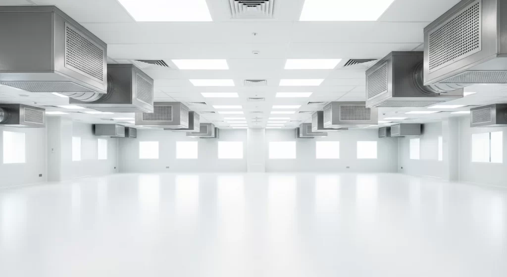 Cleanroom with multiple HVAC vents