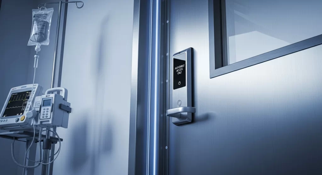 Modern hospital door features