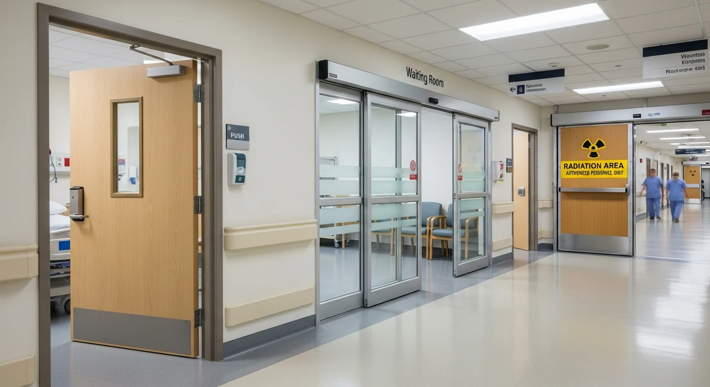 variety of hospital room doors